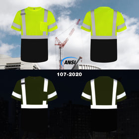 TCCFCCT reflective shirt back view showing 360-degree visibility