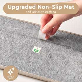 Tchdio peel-and-stick installation makes stair treads quick and tool-free.