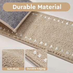 Tchdio stair treads plush comfort for a softer underfoot feel.