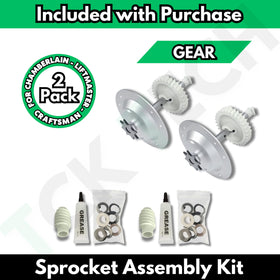 TCK Tech sprocket bearings for smooth garage door operation