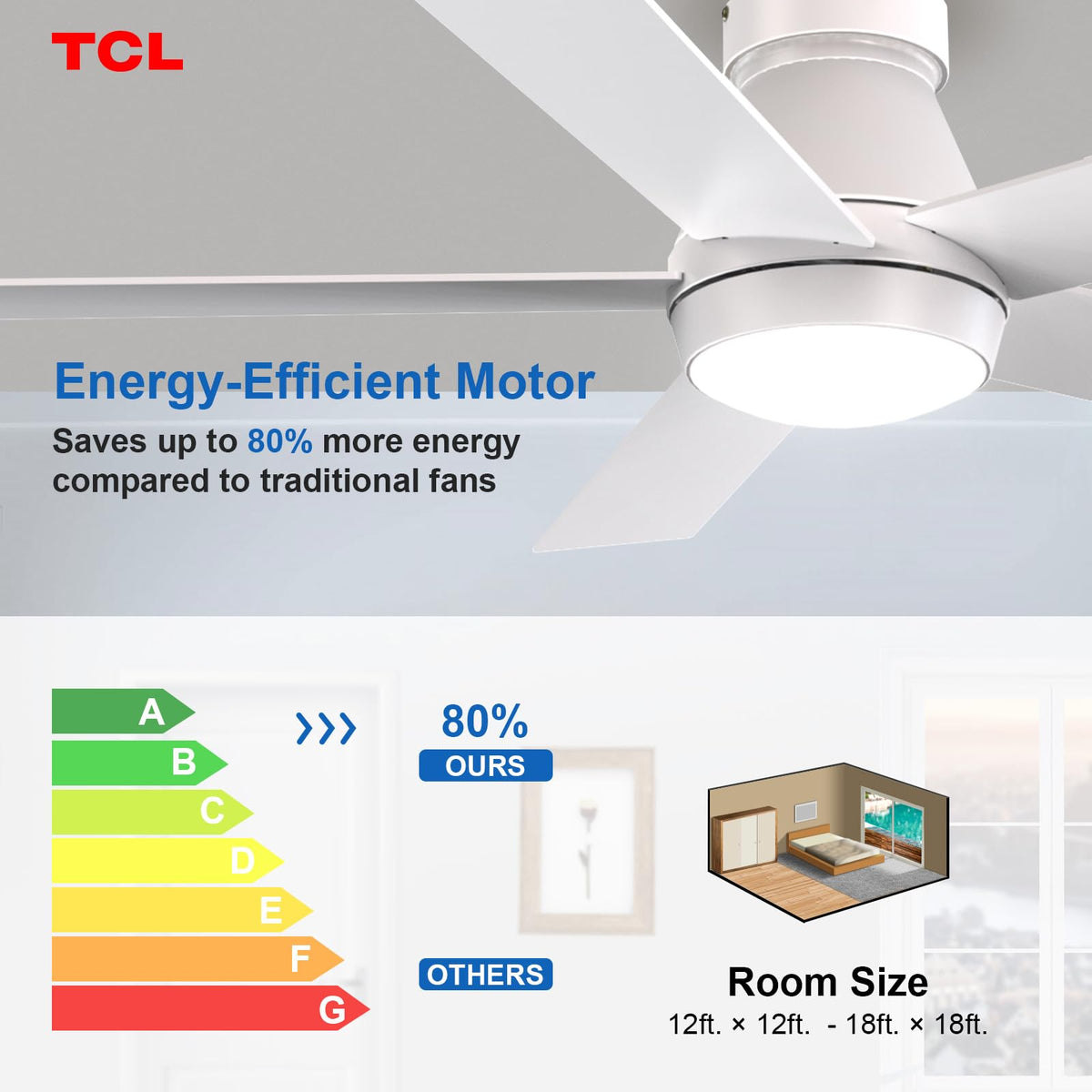 TCL reversible mode circulates warm air for all-year comfort