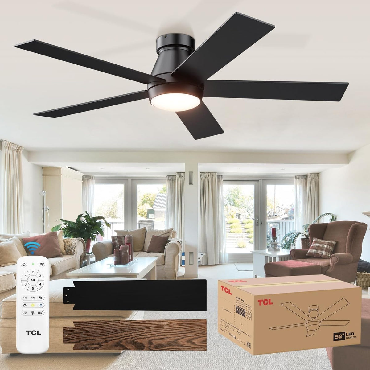 TCL quick DIY installation guide enables simple setup.