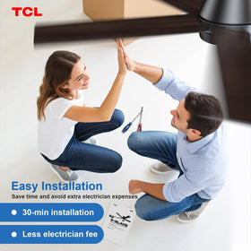 TCL super-quiet operation around 25 dB for peaceful nights.
