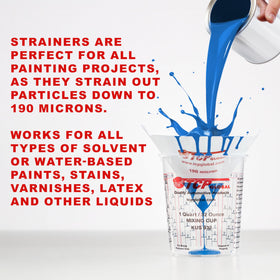 TCP Global 250-pack cone strainers suitable for home, hobby, and crafts.