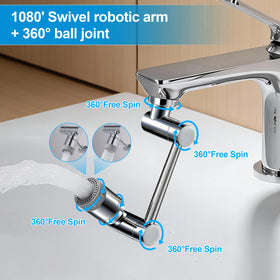 TD TIDYENDURE universal adapters fit most faucets for quick setup