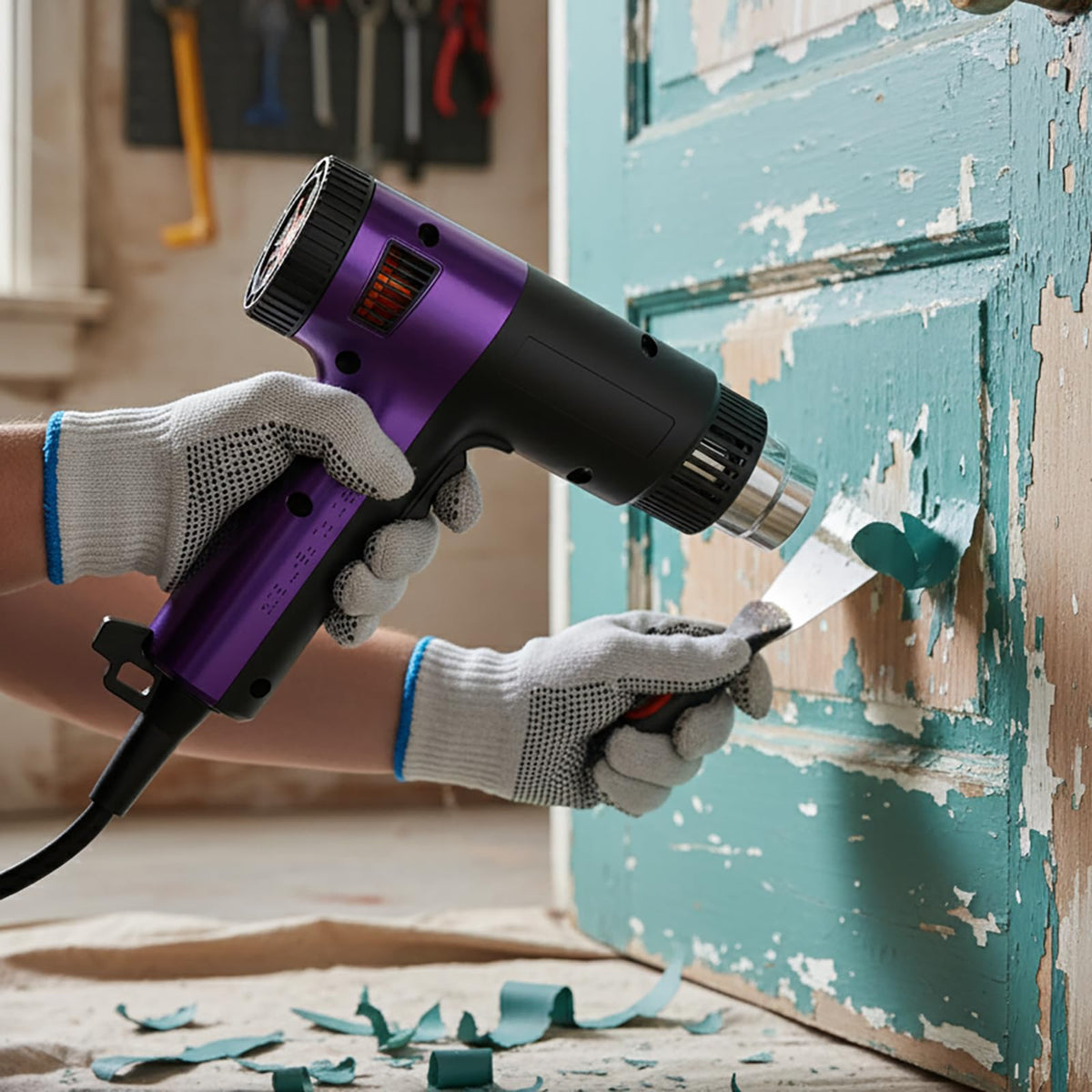 TDAGRO heat gun showcasing two-speed control for versatile heating tasks.