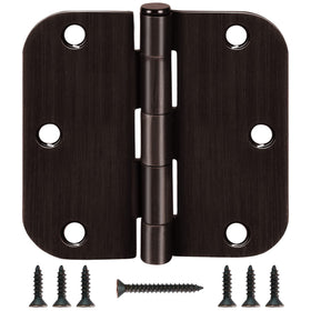 TDCHINGES 12-pack oil rubbed bronze hinges for 3.5-inch doors, smooth interior performance.
