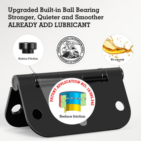 TDCHINGES ball bearing hinge close-up highlighting smooth, low-friction movement.