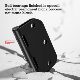 TDCHINGES matte black hinge demonstrates silent operation in daily use.