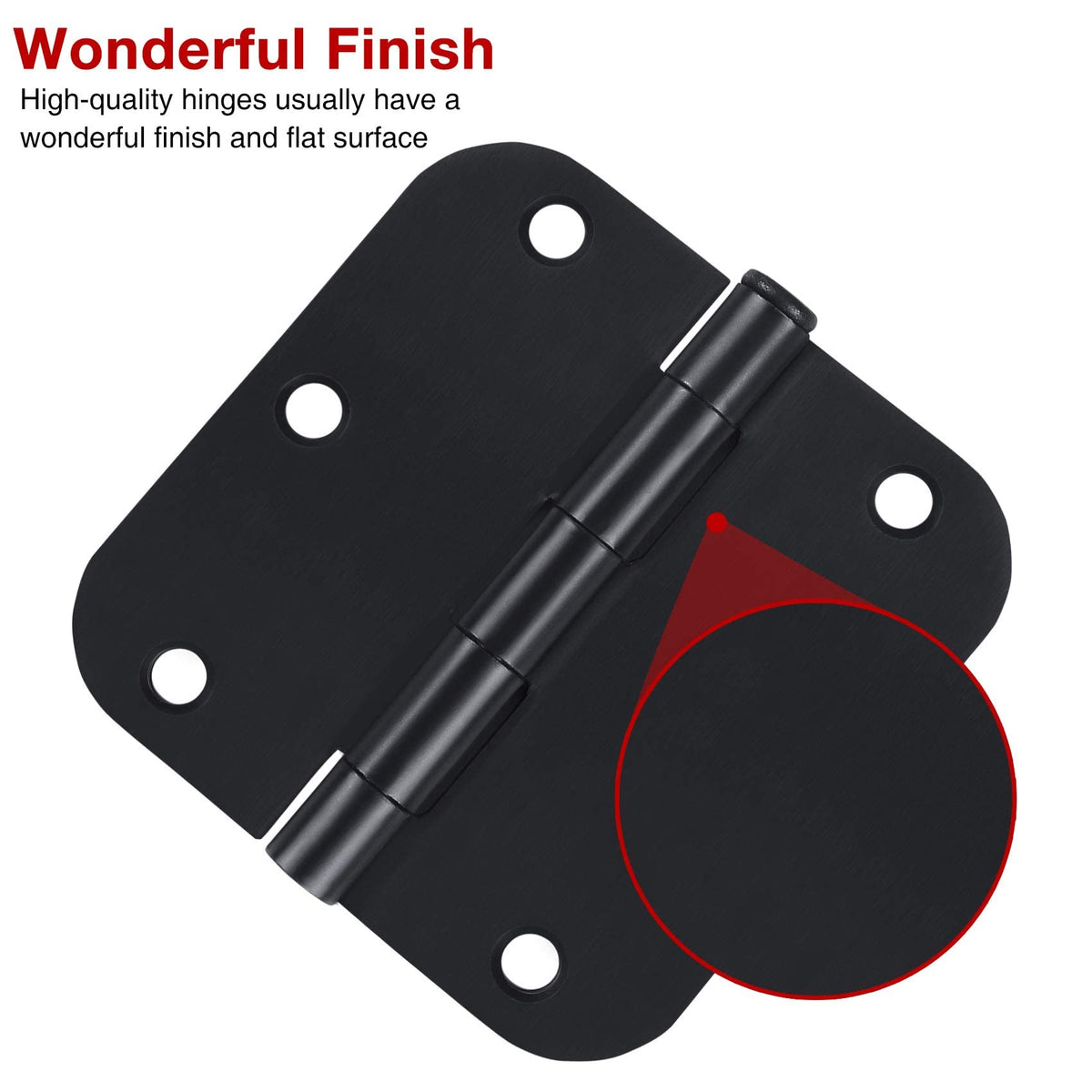 TDCHINGES 30-pack full-mortise hinge in iron for long-lasting interior use.