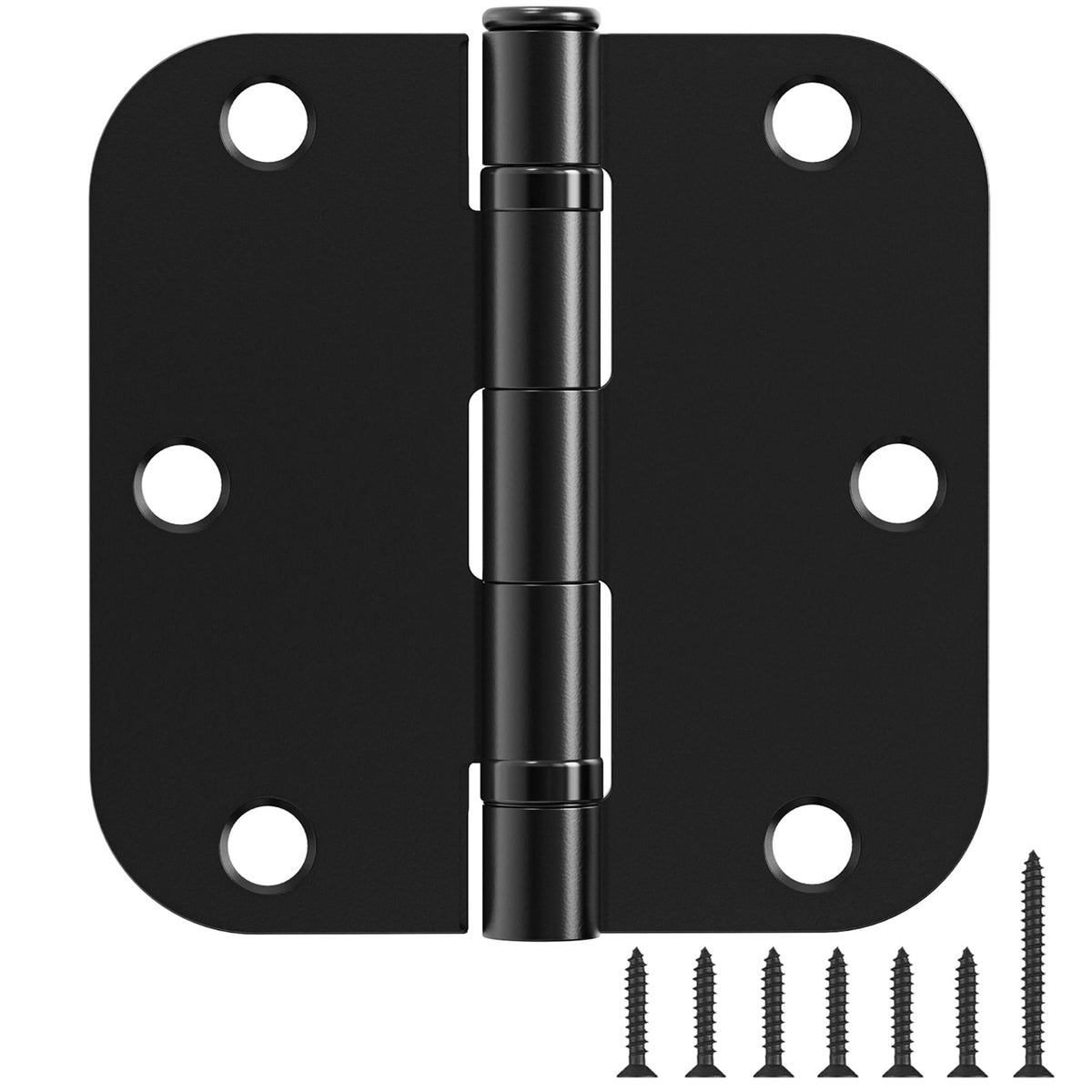 TDCHINGES 30-pack ball bearing matte black hinges with 3.5in radius for smooth interior door movement