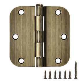 TDCHINGES antique brass 3.5-inch door hinges for interior doors