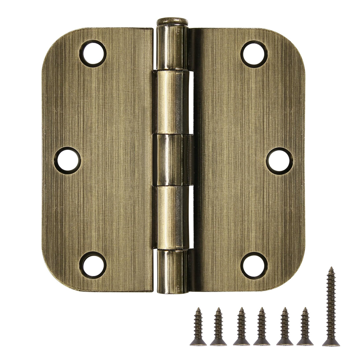 TDCHINGES antique brass door hinges 3.5 inch close-up showing durable finish for long-lasting doors