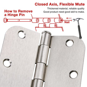 TDCHINGES 108 screws included for quick, secure installation