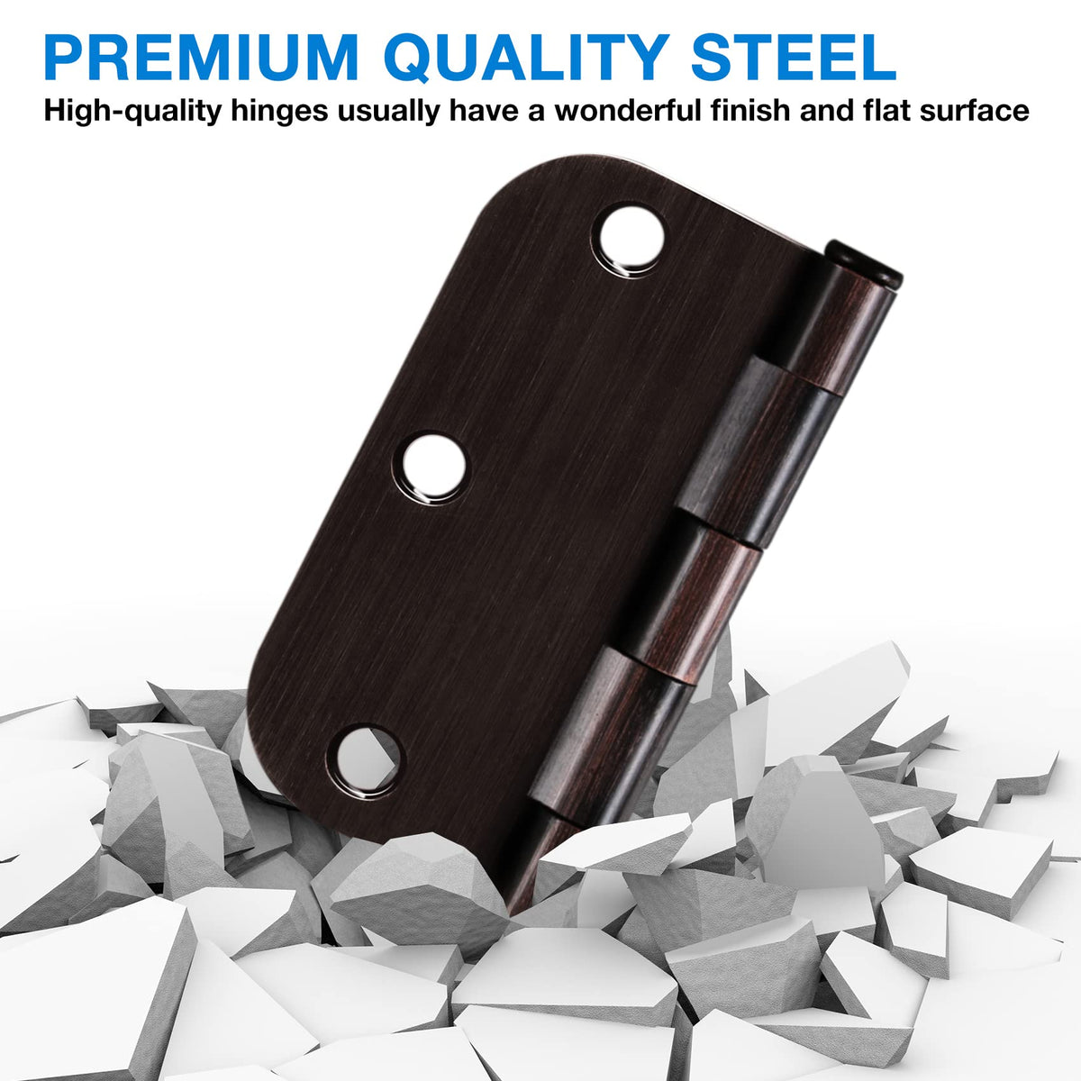 TDCHINGES bronze and black finishes blend with modern decor themes.