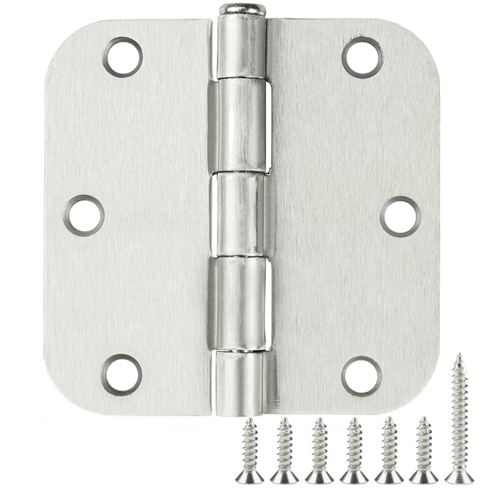 TDCHINGES brushed nickel 3.5-inch front door hinge for smooth, durable entry