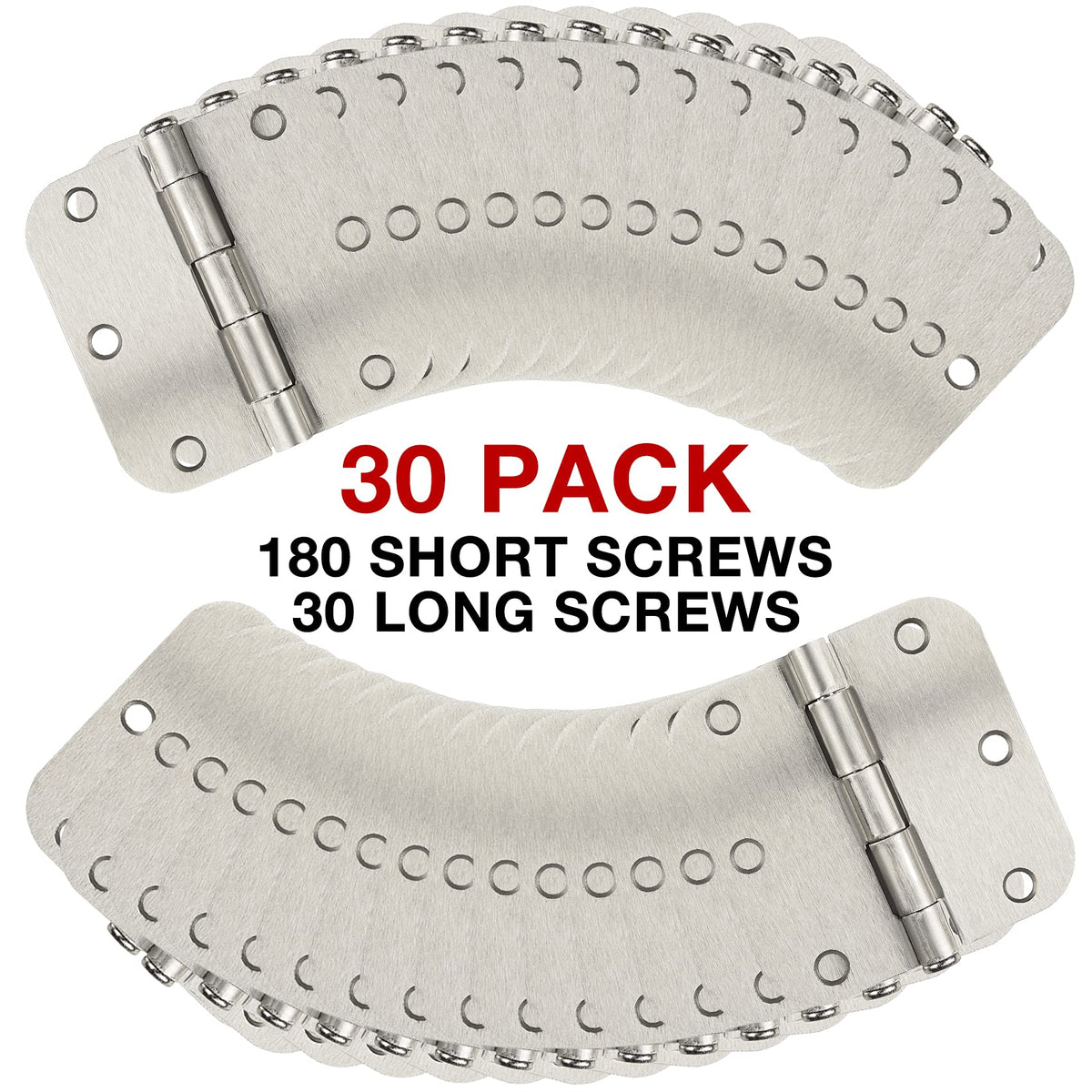 TDCHINGES brushed nickel finish offers durable, long-lasting wear.
