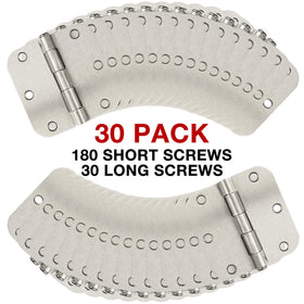 TDCHINGES brushed nickel finish offers durable, long-lasting wear.