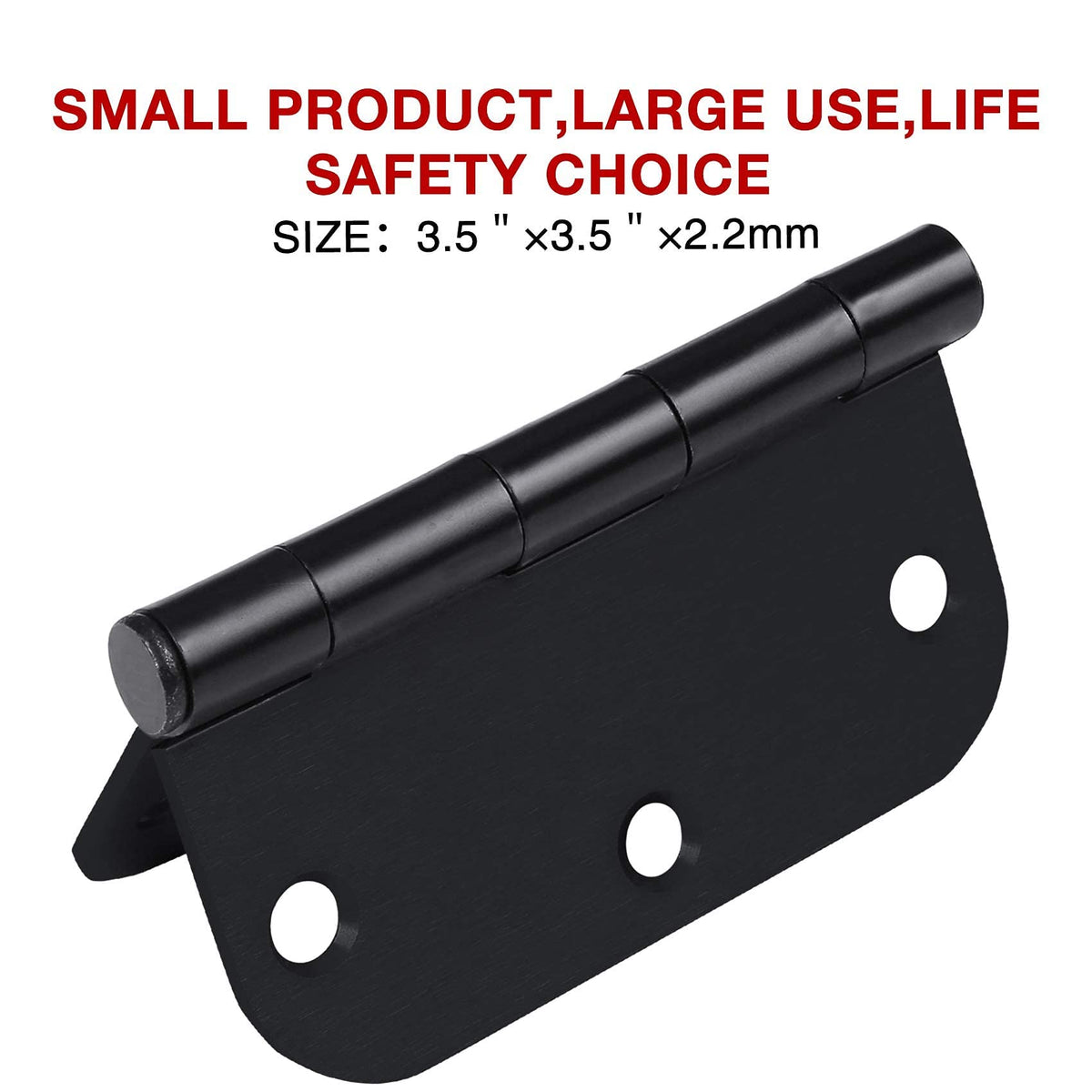 TDCHINGES durable iron hinges, matte black, suited for sheds and closets.