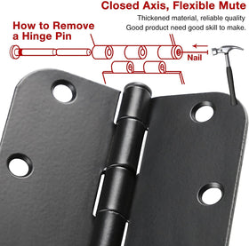 TDCHINGES durable iron hinges for interior and outdoor use.