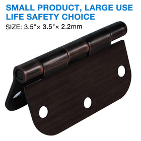 TDCHINGES full mortise bronze hinges ideal for apartments and offices.