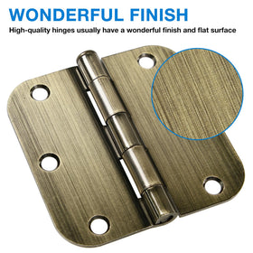 TDCHINGES heavy-duty hinges with six-hole flat mortise design