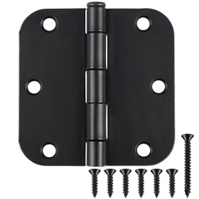TDCHINGES interior hinge 3.5in matte black for doors and cabinets, durable and versatile.
