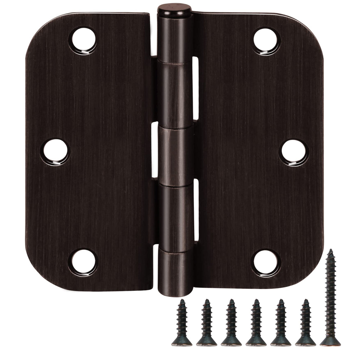 TDCHINGES oil rubbed bronze hinges with screws for fast installation on interior doors.