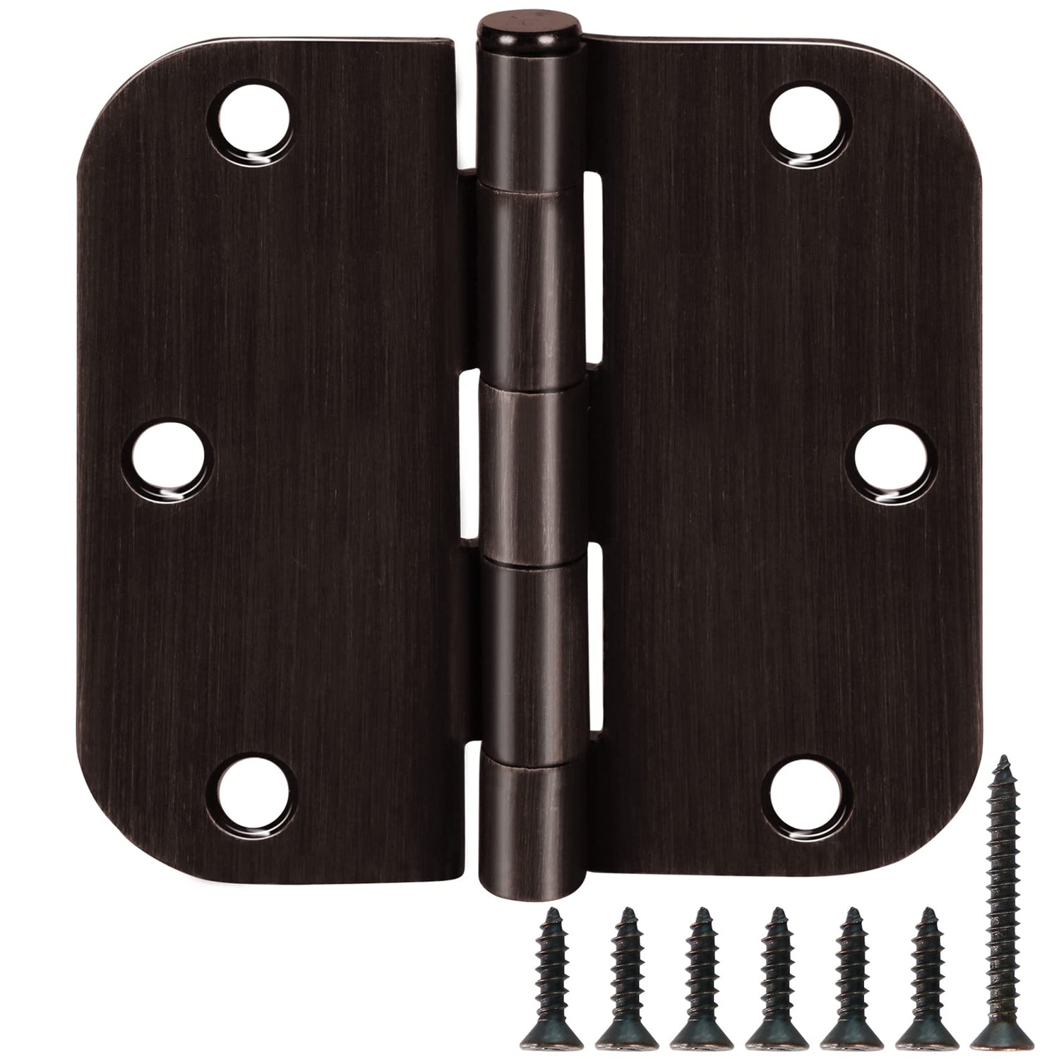 TDCHINGES oil rubbed bronze hinges with screws for fast installation on interior doors.