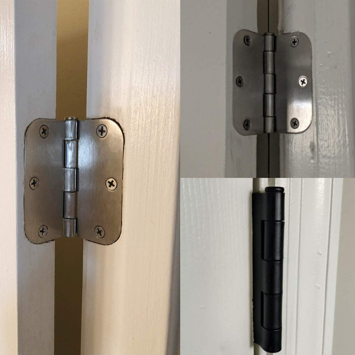 TDCHINGES matte black interior hinges for doors, ideal for cabinets and rooms.