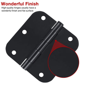 TDCHINGES smooth bearing hinge in matte black finish for quiet operation