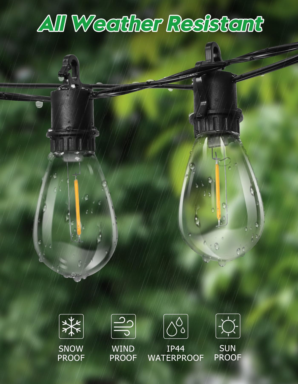 TDLOL IP55 rated lights protect against moisture in outdoor spaces.