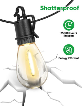 TDLOL weatherproof shatterproof bulbs withstand rain and wind.