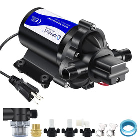 TDRFORCE 110V fresh water circulating pump maintains steady home water flow.