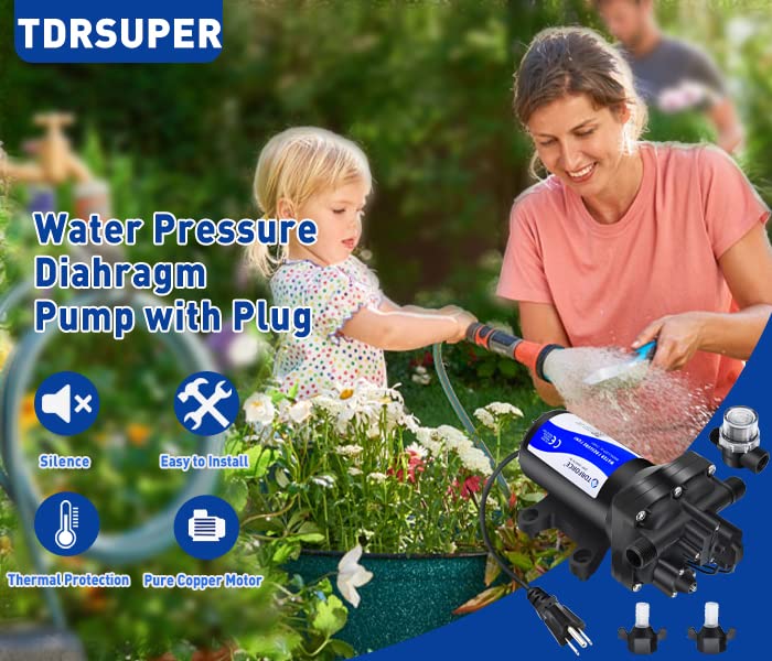 TDRFORCE 540E label and specs emphasize self-priming capability.