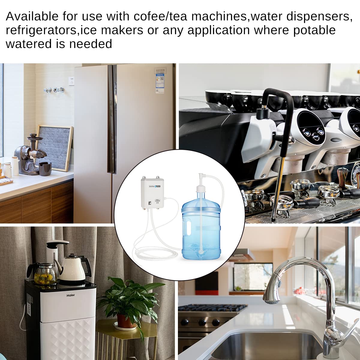 TDRRICH 5-gallon compatibility image suggests versatile home or office deployment.