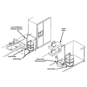 TDRRICH dispensing faucet in action highlights on-demand hot or cold water.