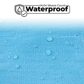 Teal Elite tarp UV and dust resistant for sun-exposed setups