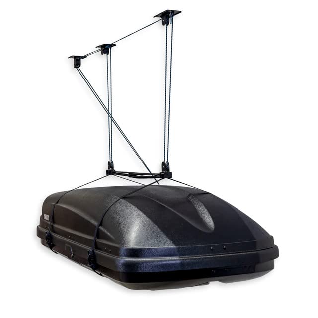 Teal Triangle hoist securely holds up to 150 lbs overhead.