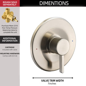 Tearel durable metal construction designed for lasting shower performance.