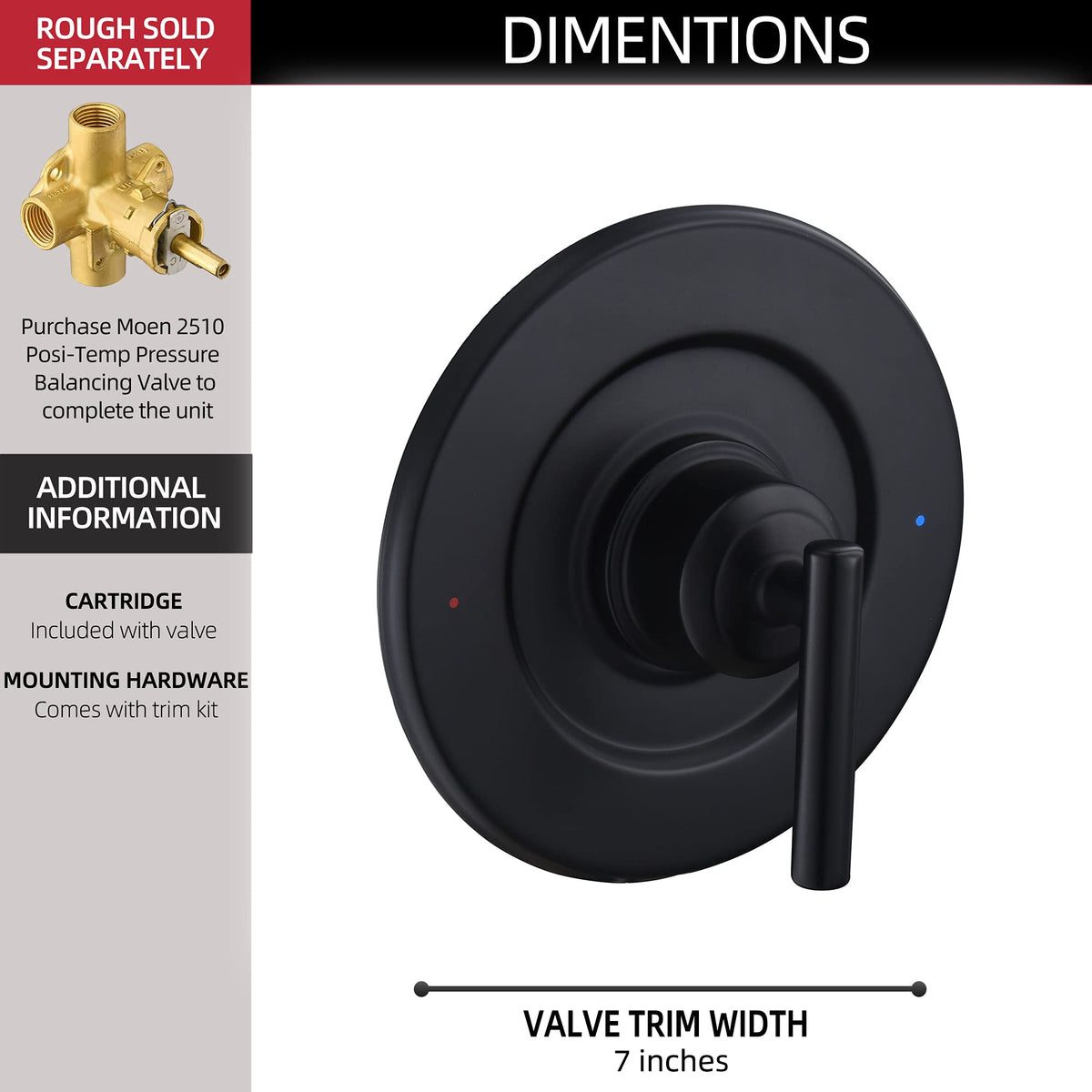 Tearel matte black finish complements Moen upgrades with a modern look.