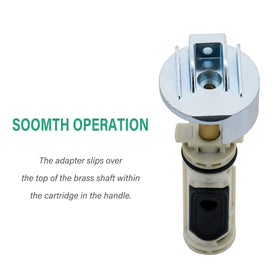 Tearel kit compatible with a one-handle Posi-Temp faucet in use