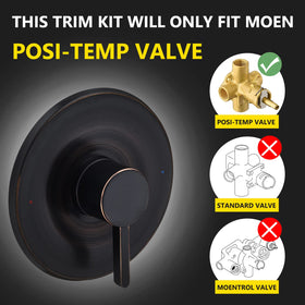 Tearel compatible with Moen Posi-Temp valves for reliable performance.