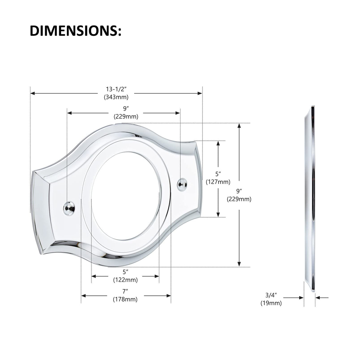 Tearel 7-inch round trim kit compatibility enables a sleek, modern look.