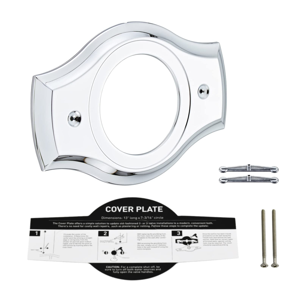Tearel chrome finish resists daily wear for enduring bathroom shine.