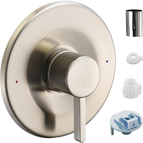 Tearel rough-in valve not included notice for installation planning.