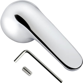 Tearel single metal lever handle chrome – front view for a sleek faucet upgrade.