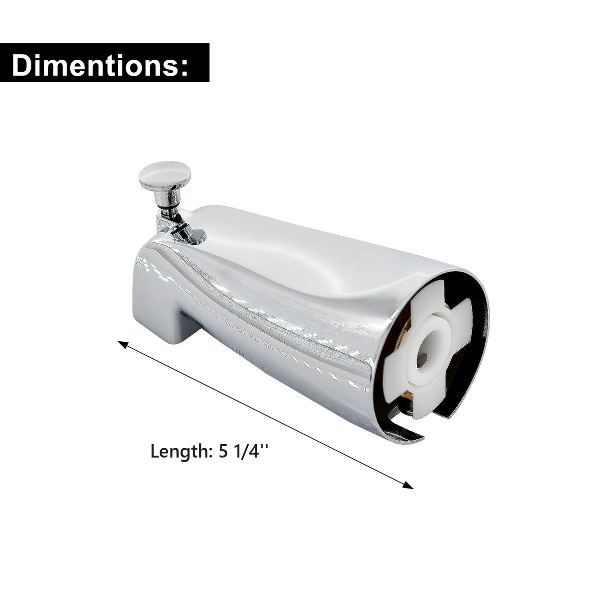 Tearel Slip Fit Tub Spout bathroom scene highlights versatile update.
