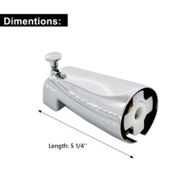 Tearel Slip Fit Tub Spout bathroom scene highlights versatile update.
