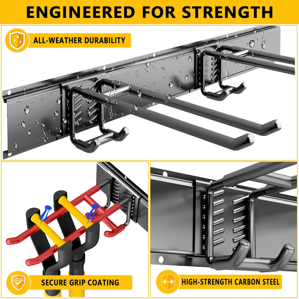 Tebgeag rustproof finish protects the organizer from moisture